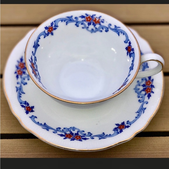 Early 20th Century Antique Schumann Bavaria US ZONE Germany Teacup & Saucer - Picture 10 of 10